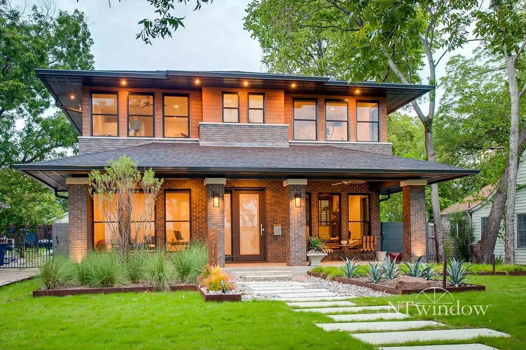 A two-story Houston home with new windows